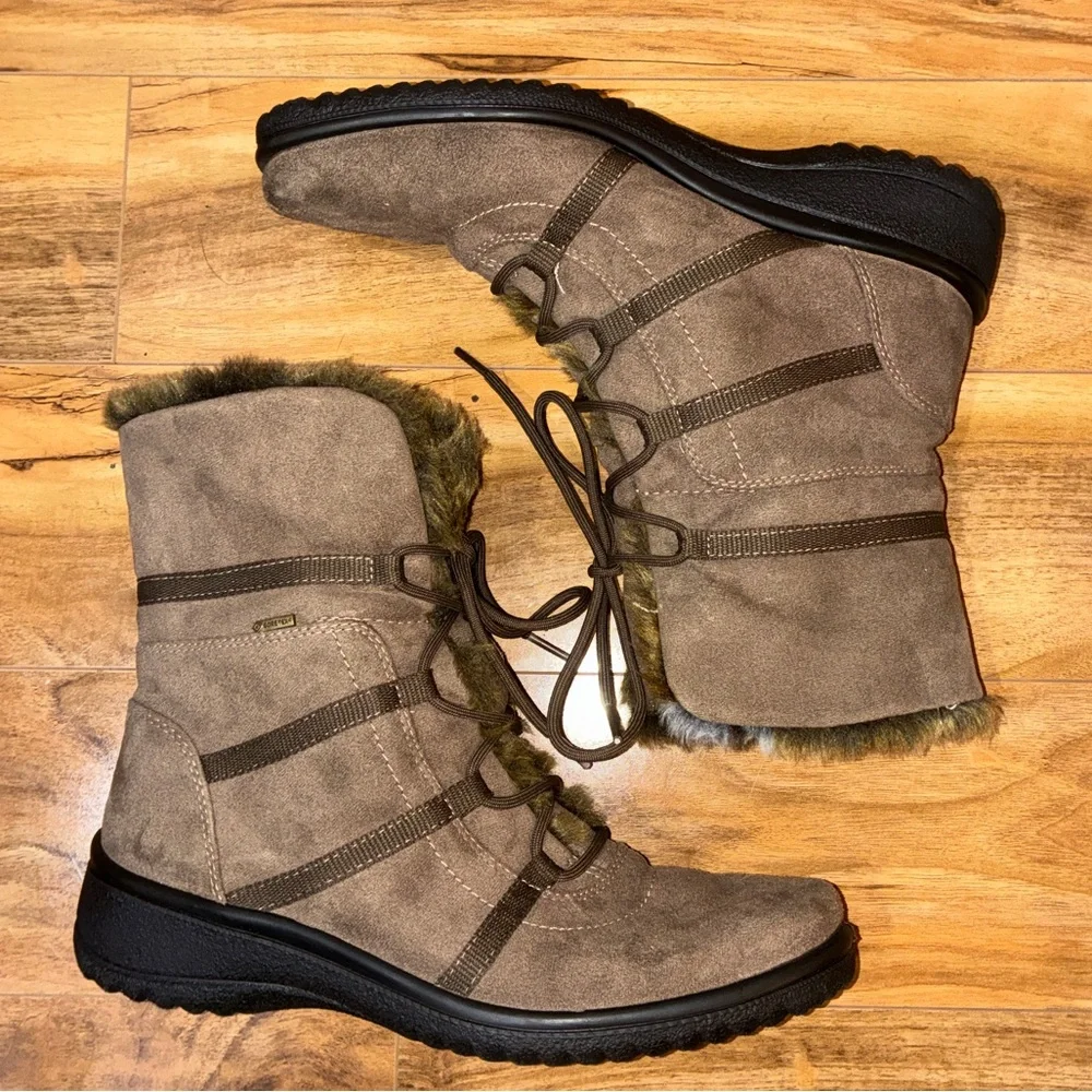 Ara Magaly Gore-Tex Waterproof Faux Fur Winter Boot - womens size 6.5